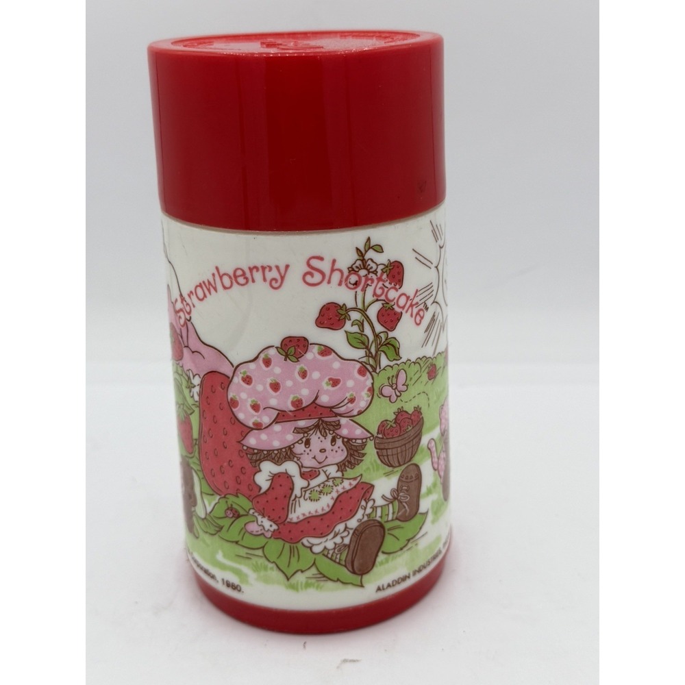 Vintage Strawberry Shortcake 1980's Thermos Complete